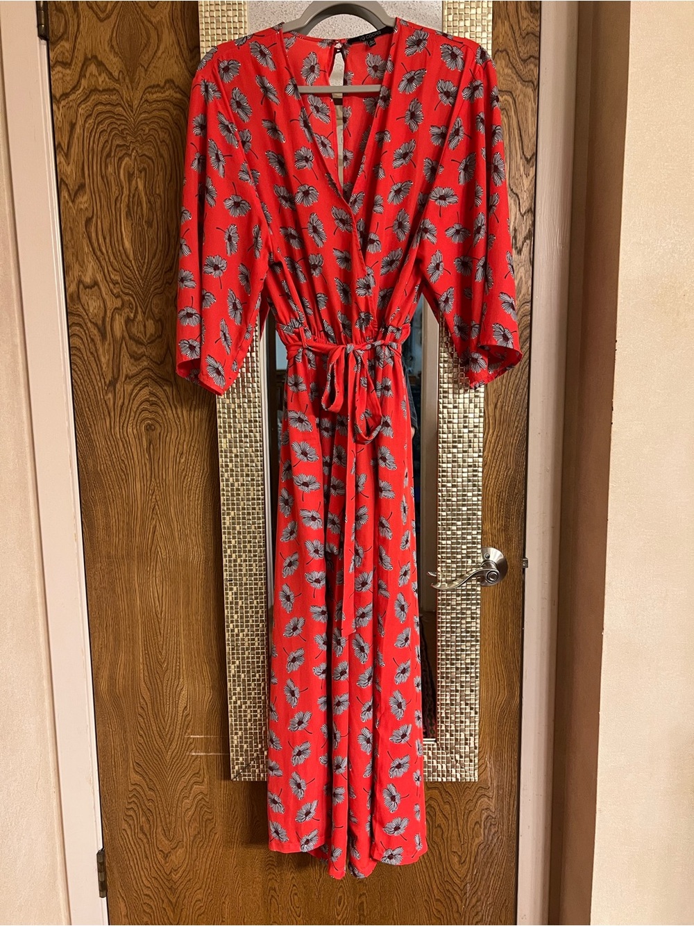 19 Cooper Red Floral Jumpsuit